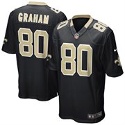New Orleans Saints #80 Jimmy Graham Black Jersey