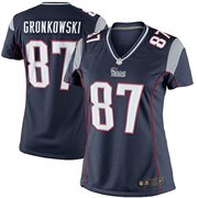 New England Patriots #87 Rob Gronkowski Women's Jersey Blue
