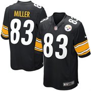 Pittsburgh Steelers #83 Heath Miller Black Jersey