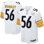 Pittsburgh Steelers #56 LaMarr Woodley White Jersey
