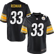 Pittsburgh Steelers #33 Isaac Redman Black Jersey