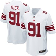 New York Giants #91 Justin Tuck White Jersey
