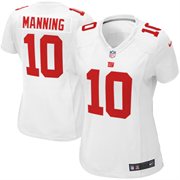New York Giants #10 Eli Manning White Women's Jersey