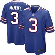 Buffalo Bills #3 EJ Manuel Royal Blue Jersey