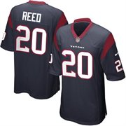 Houston Texans #20 Ed Reed Navy Blue Jersey