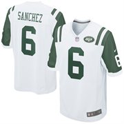 New York Jets #6 Mark Sanchez White Jersey