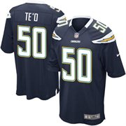 San Diego Chargers #50 Manti Te'o Navy Blue Jersey